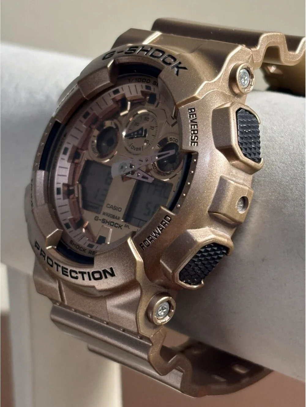 Casio G-Shock GA-100GD-9A Rose Gold Metallic Analog Digital Watch GA100 (5081)